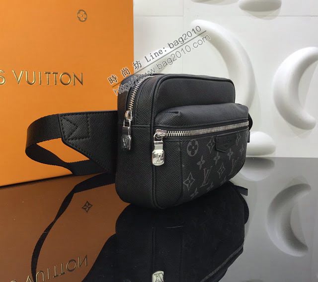 LOUIS VUITTON專櫃新款包包 路易威登Outdoor腰包 LV字母拉鏈款男胸包斜挎包  ydh4132